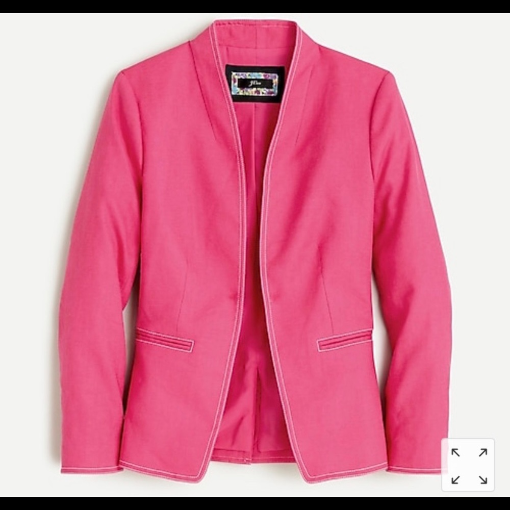 Women’s Pink Linen Blazer size 9. J-Crew